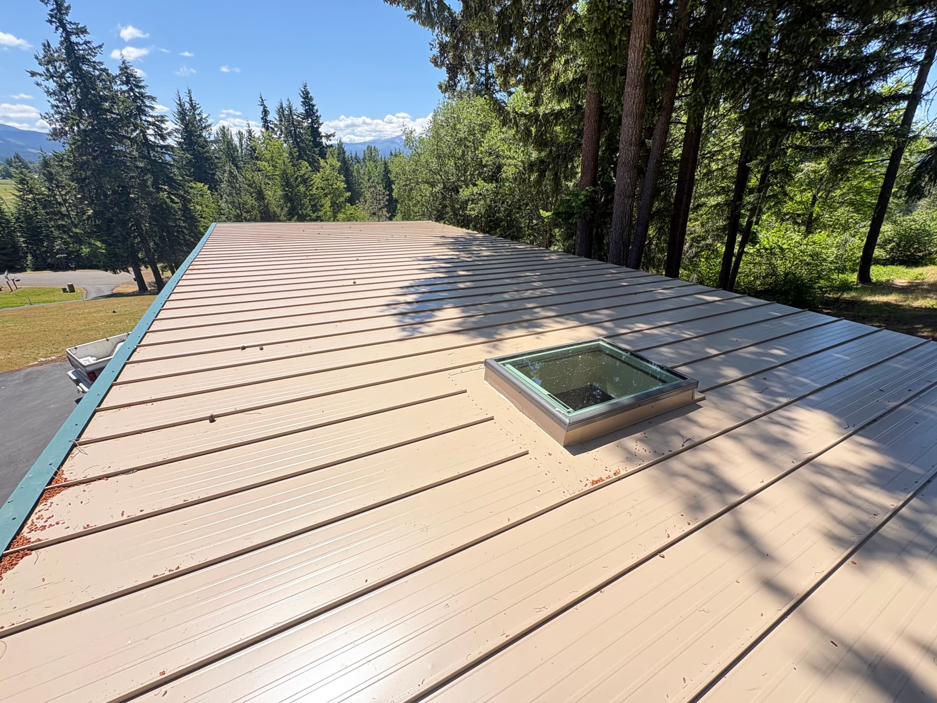 Fire-Resistant Metal Roofing Installation in Parkdale Oregon